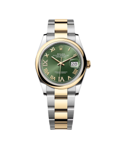 Rolex  Datejust 126203 Olive Green Dial 36mm Domed Bezel