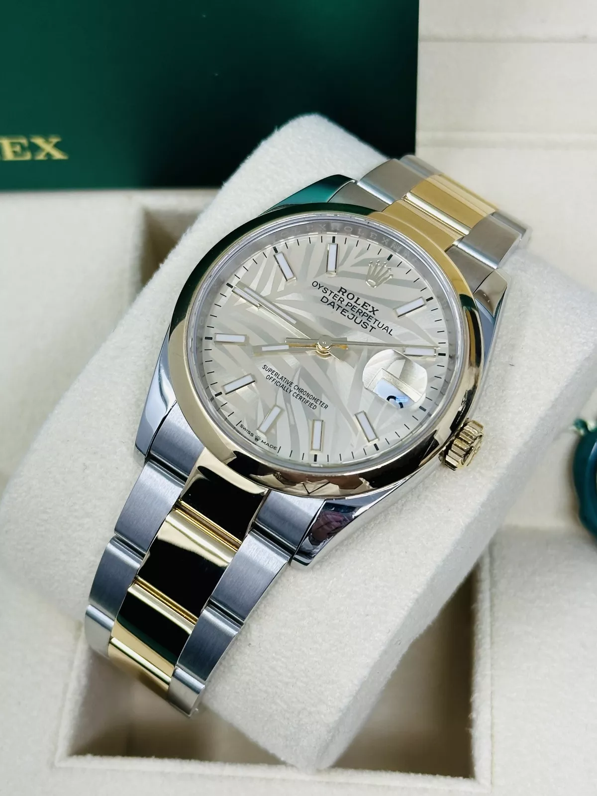 Rolex Datejust 36mm 126203 Golden Dial Domed Bezel Oyster Bracelet - Image 8