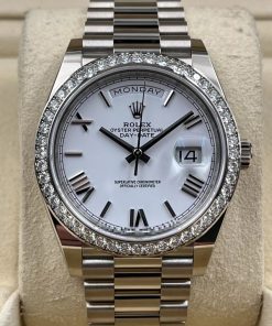 Alternative view of Rolex  Day-Date 40mm 228349RBR-0039 White Dial President Bracelet