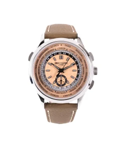 PATEK PHILIPPE  2023  SKU#0006097  COMPLICATIONS WORLD TIME CHRONOGRAPH 5935A-001 SALMON