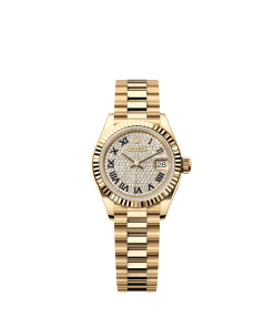 Rolex Lady-Datejust 28mm 279178 Diamond Paved Dial