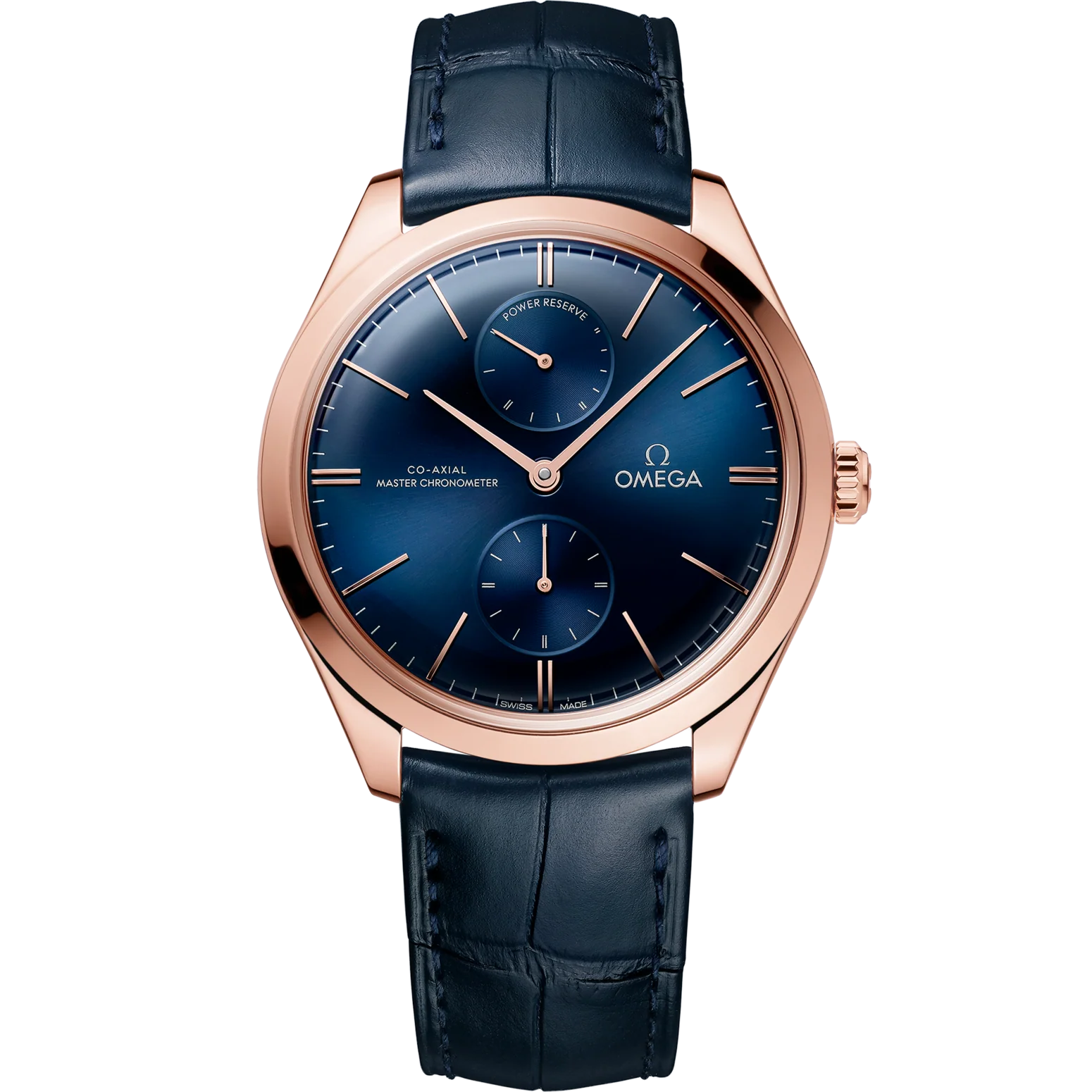 Omega De Ville Trésor 40mm Blue Dial Sedna™ 18k Rose Gold Strap 435.53.40.22.03.001
