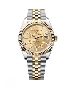 Rolex  Sky-Dweller 42mm 336933-0002 Two-Tone Yellow Gold Champagne Dial Oyster