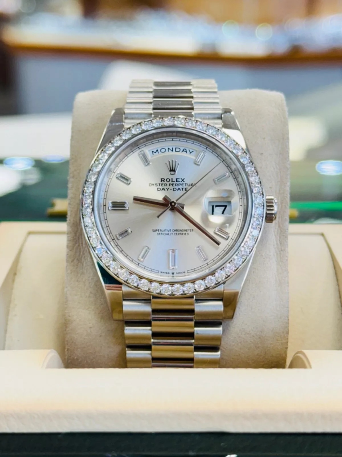Rolex Day-Date 40mm 228349RBR-0001 Silver Dial President Bracelet - Image 5