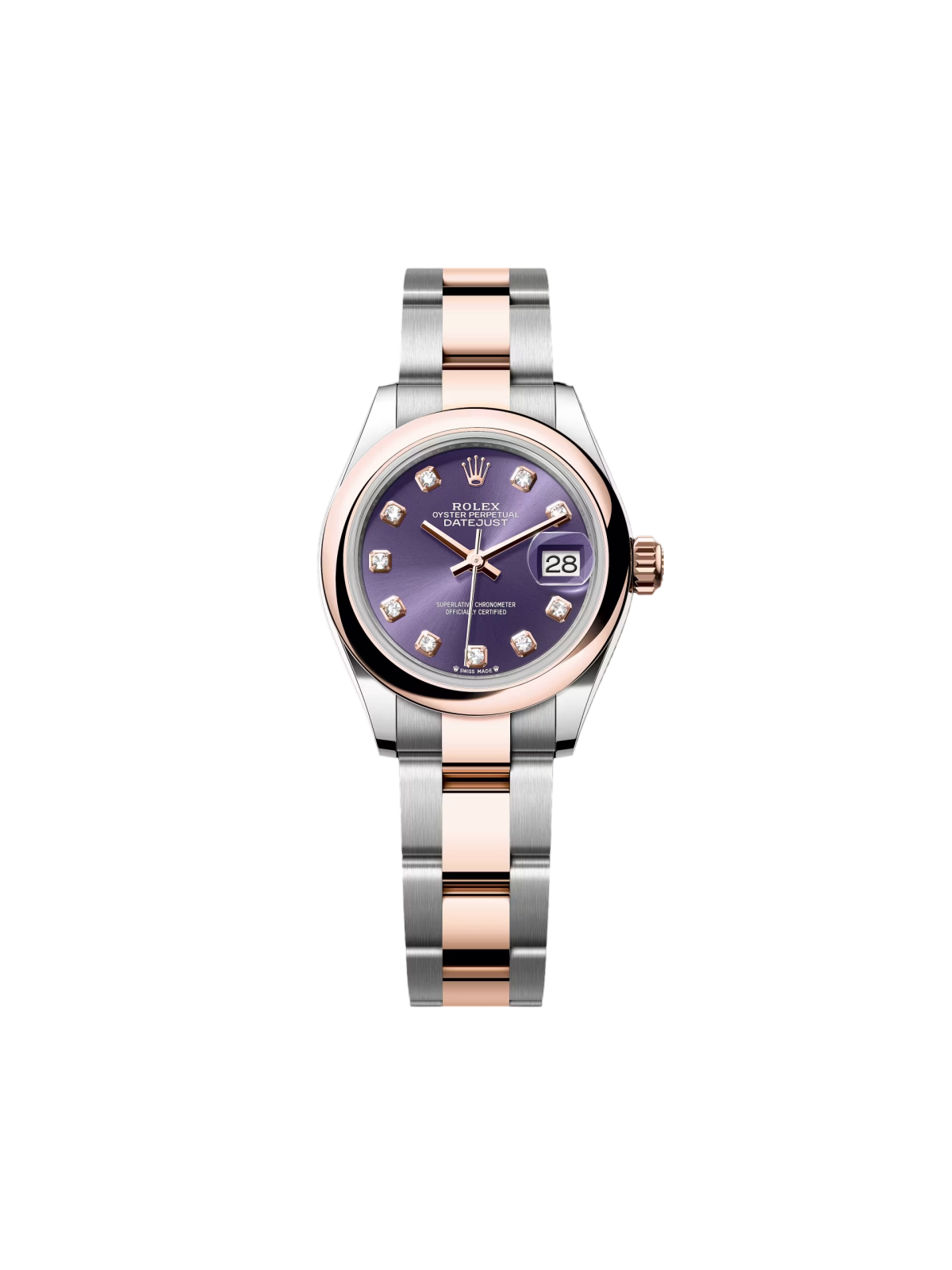 Rolex Lady-Datejust 28mm 279161 Purple Diamond Women's Watch - Image 2