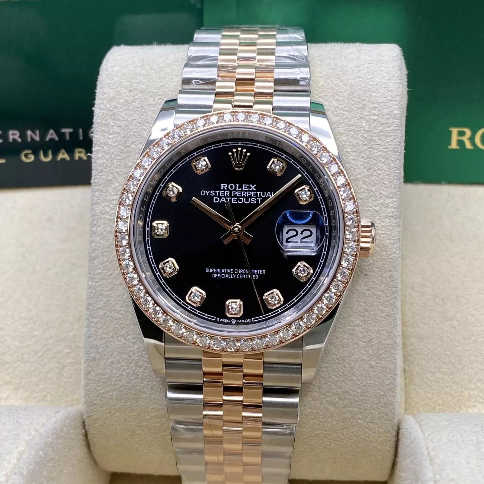 Rolex Datejust 36mm 126281 Black Dial Jubilee Bracelet - Image 3