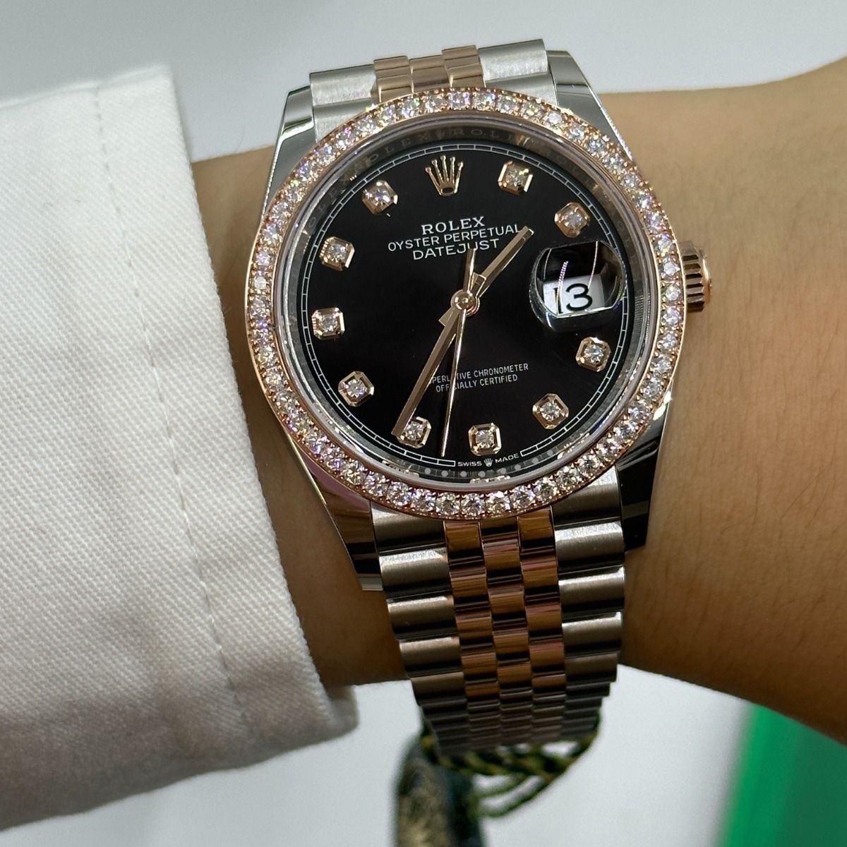 Rolex Datejust 36mm 126281 Black Dial Jubilee Bracelet - Image 10