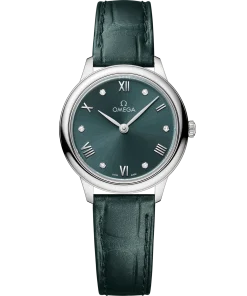 Omega De Ville Prestige 27.5 mm Green Dial Stainless Steel Strap 434.13.28.60.60.001