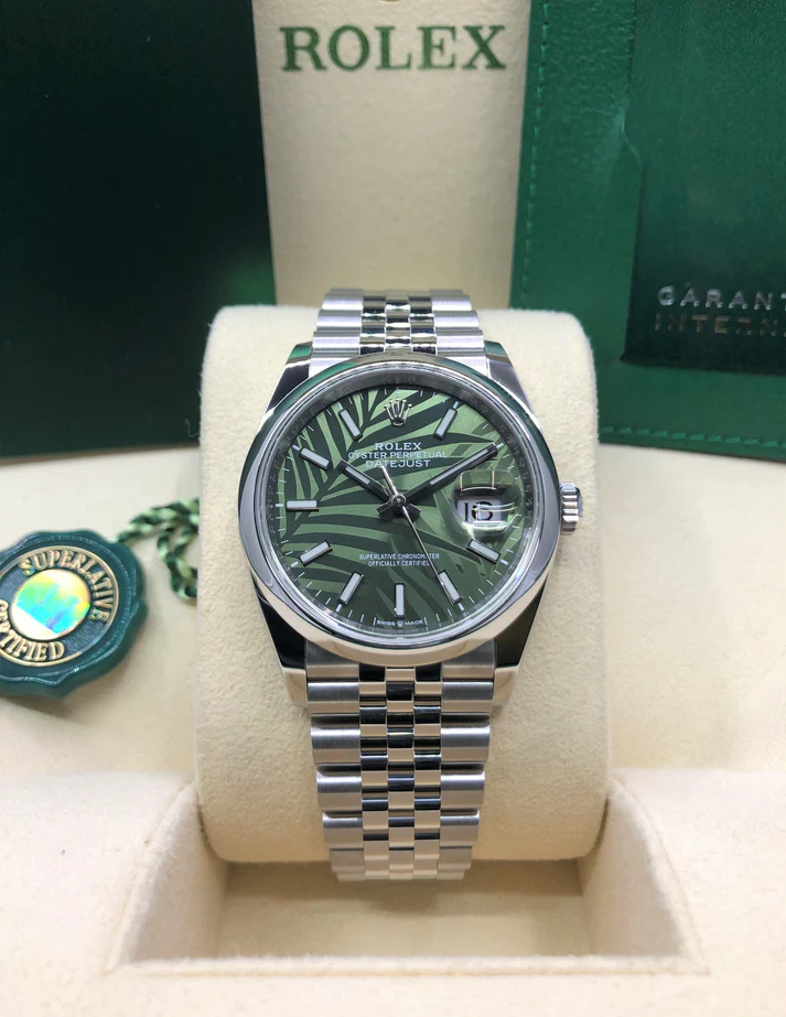 Rolex Datejust 36mm 126200 Green Dial Watch - Image 3