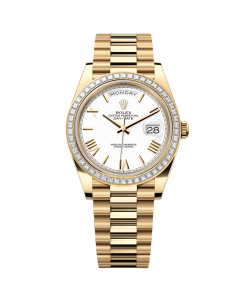 Rolex Day-Date 40mm 228398TBR-0033 White Dial President Watch