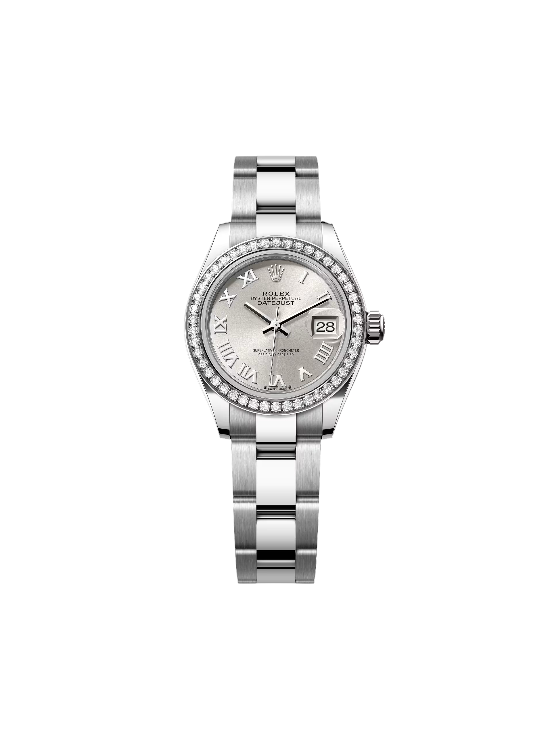 Rolex Lady-Datejust 28mm 279384RBR Silver Dial Oyster Bracelet