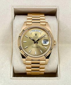 Alternative view of Rolex  Day-Date "President" 40mm Yellow Gold Champagne Index Dial - 228238