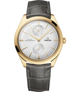 Omega De Ville Trésor 40mm Silver Dial 18k Yellow Gold Strap 435.53.40.22.02.001