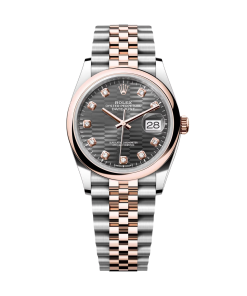 Alternative view of Rolex  Datejust 126201 Slate 36mm Dial Oyster Bracelet Watch