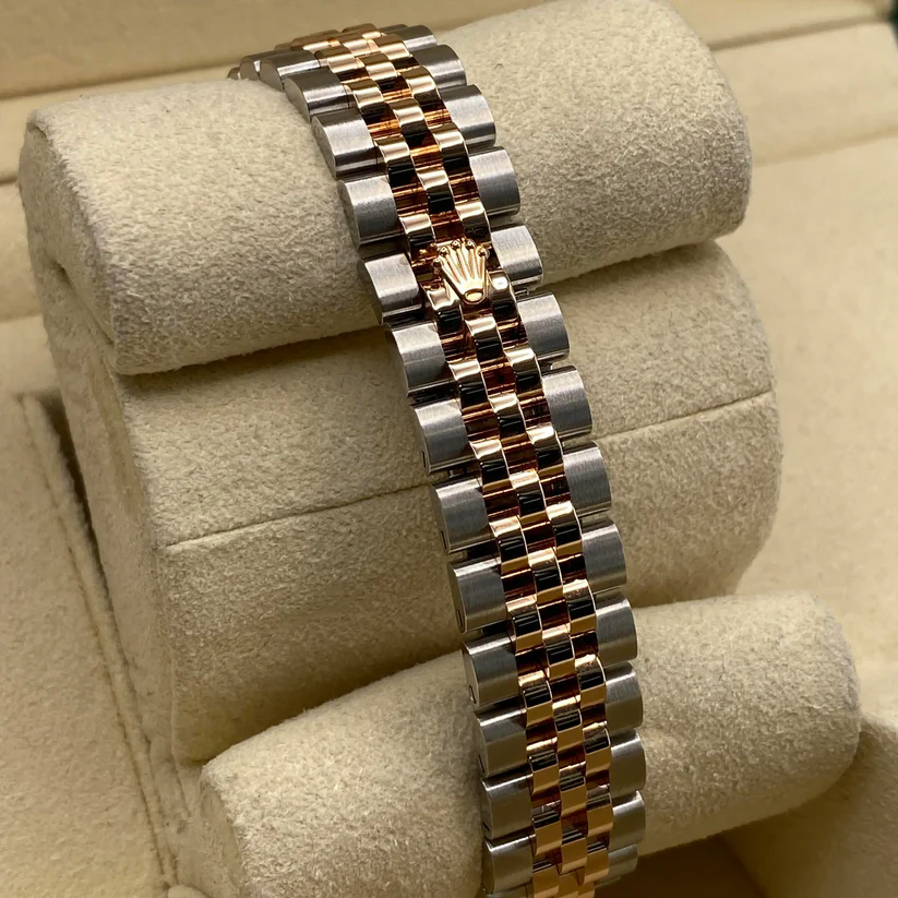 Rolex Lady-Datejust 28mm 279171 Chocolate Diamond Set Oyster Stainless Steel and Rose Gold - Image 8