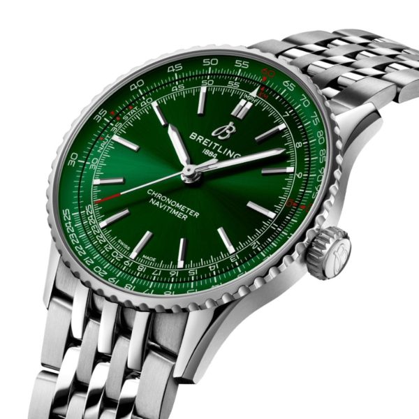 ??2024 Hot Sale??Breitling A17329371L1A1 Navitimer Automatic Green Dial Watch