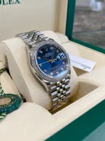 Rolex  Datejust 36mm 126284 Bright Blue Dial Jubilee Bracelet