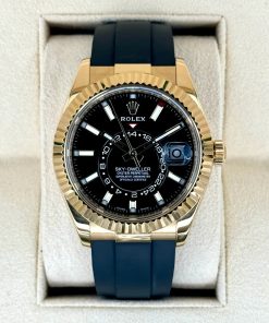 Alternative view of Rolex  Sky-Dweller 42mm 336238-0002 Yellow Gold Black Dial Oysterflex