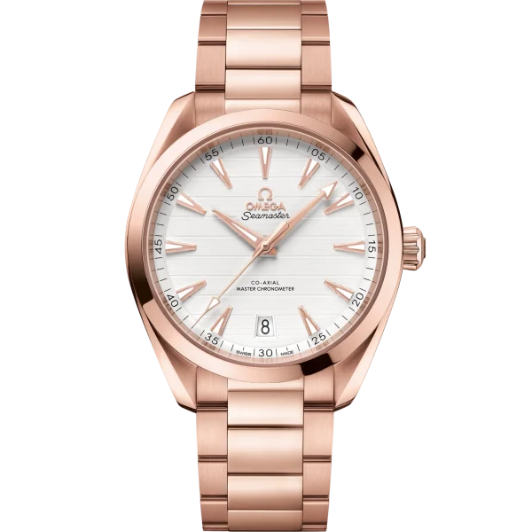 Omega Seamaster Aqua Terra 150M 41mm Silver Dial Stainless Steel and Sedna™ 18k Rose Gold Bracelet 220.50.41.21.02.001