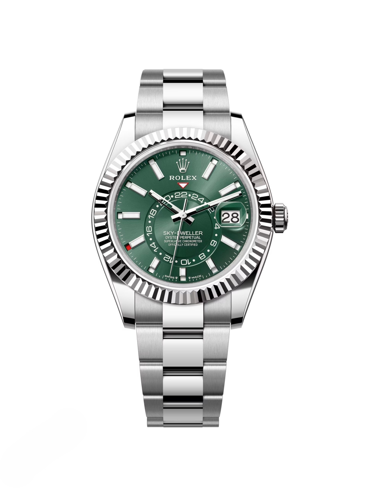 Rolex Sky-Dweller 42mm 336934-0001 Stainless Steel Green Dial Oyster