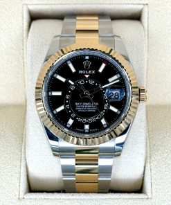 Alternative view of Rolex  Sky-Dweller 42mm 336933-0003 Two-Tone Yellow Gold Black Dial Jubilee