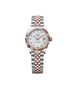 Rolex Lady-Datejust 28mm 279171 White Mother Of Pearl Diamond Oyster Stainless Steel and Rose Gold