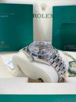Rolex  Day-Date "President" 40mm White Gold Grey Rhodium Index Dial - 228239