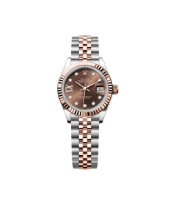 Rolex Lady-Datejust 28mm 279171 Chocolate Diamond Set Oyster Stainless Steel and Rose Gold