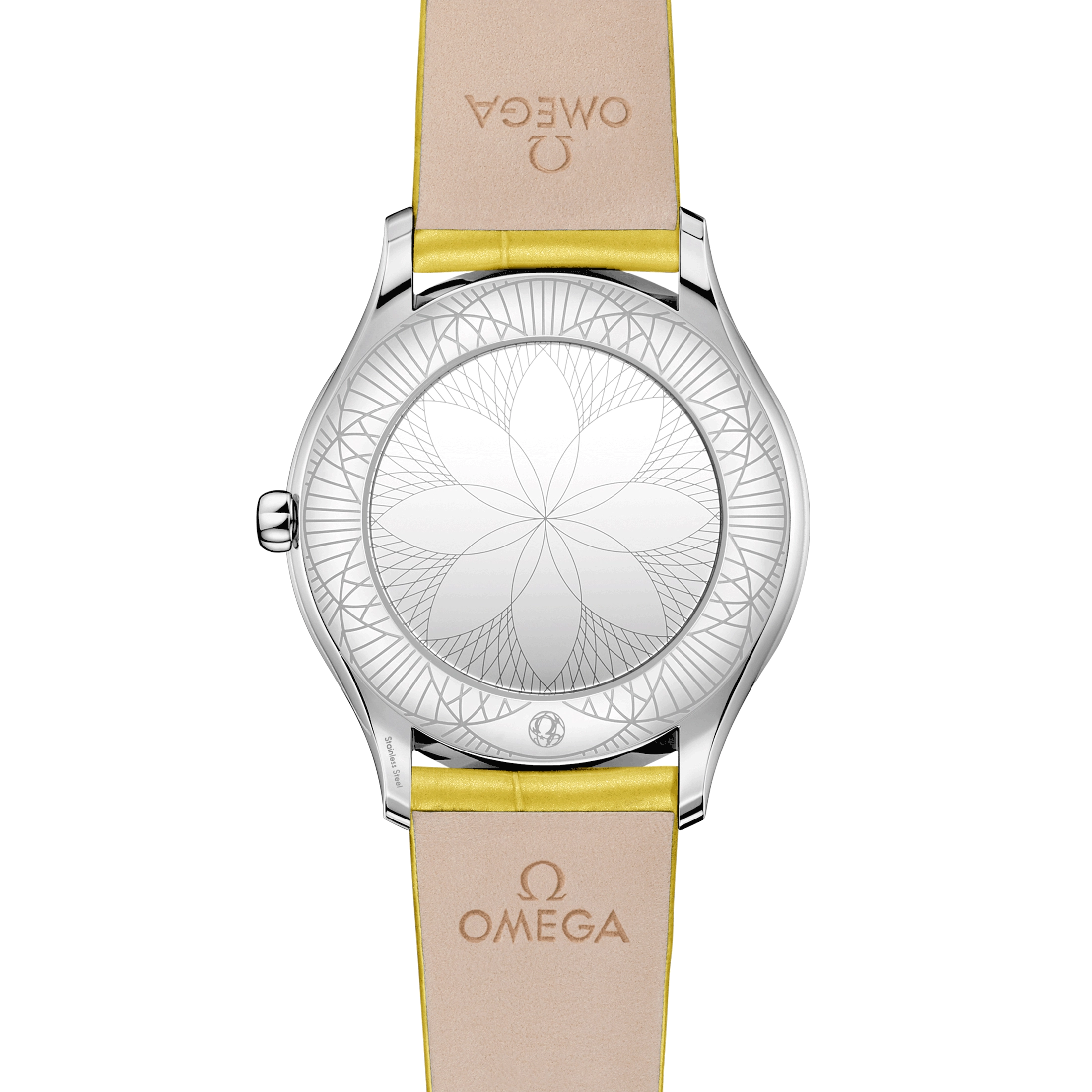 Omega De Ville Trésor quartz silver dial yellow leather strap 36mm 428.18.36.60.02.002 - Image 3