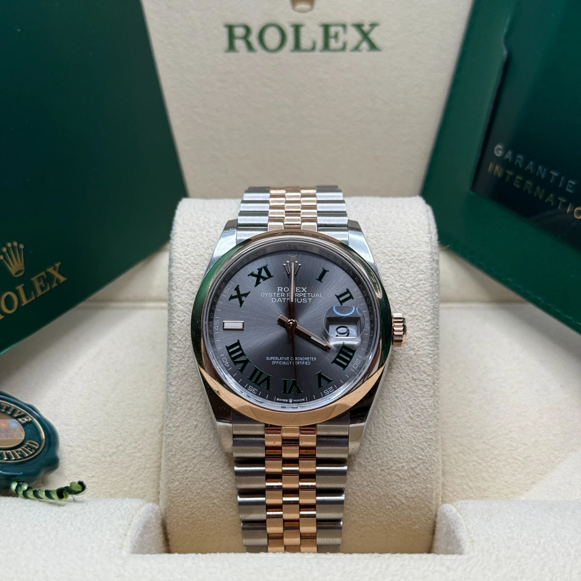 Rolex Datejust 36mm 126201 Slate Dial Jubilee Bracelet Watch - Image 3