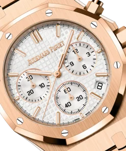 Alternative view of Audemars Piguet ROYAL OAK Pink Gold Silver-Toned Dial CHRONOGRAPH 41mm 26240OR.OO.1320OR.03