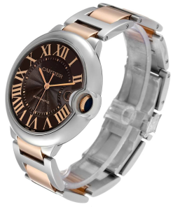 Alternative view of Cartier BALLON BLEU Rose Gold Mix Chocolate 42mm