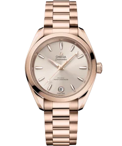 Omega Seamaster Aqua Terra Shades 34 mm Linen Dial Sedna™ 18k Rose Gold Bracelet 220.50.34.20.09.001