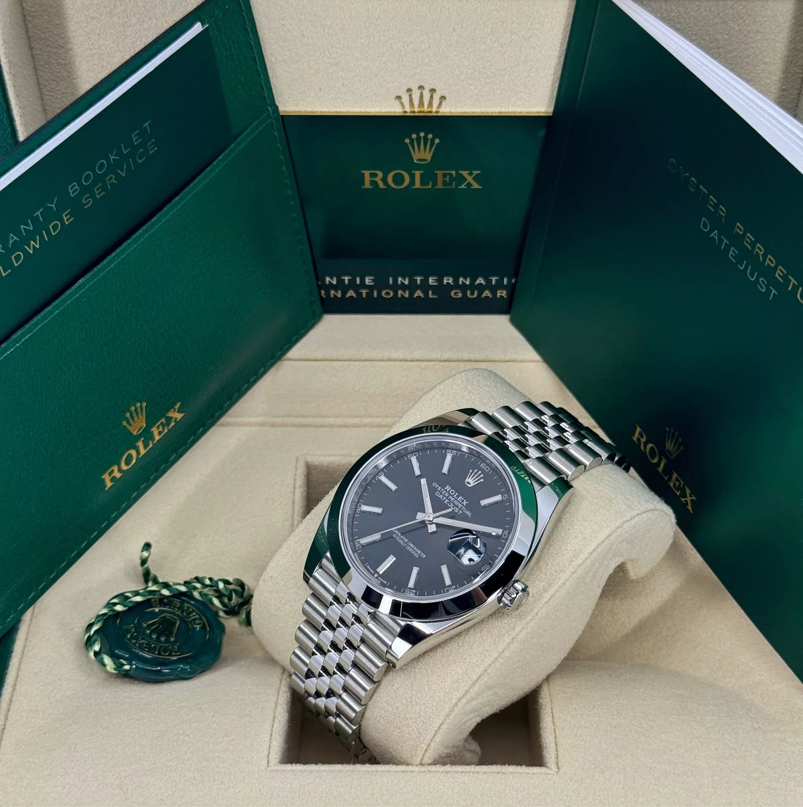 Rolex Datejust 41mm 126300 Black Index Oyster 41mm Stainless Steel Watch - Image 5