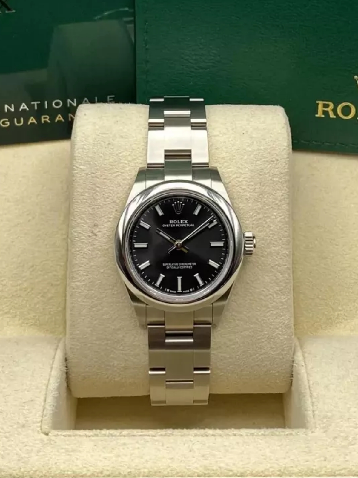 Rolex Oyster Perpetual 28mm 276200-0010 Black Dial Oyster Bracelet Watch - Image 10