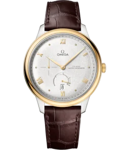 Omega De Ville Prestige 41 mm Silver Dial Stainless Steel and 18k Yellow Gold Strap 434.23.41.21.02.001