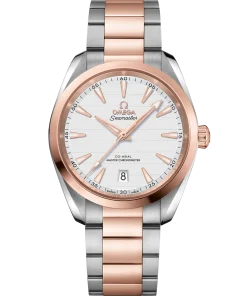OMEGA Seamaster Aqua Terra 38 mm Silver Dial Stainless Steel and Sednaâ„¢ 18k Rose Gold Bracelet 220.20.38.20.02.001