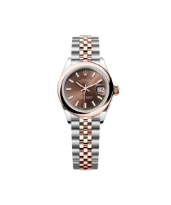 Alternative view of Rolex Lady-Datejust 28mm  279161 Chocolate Stick Dial, Two Tone Stainless Steel & 18K Rose Gold Oyster Bracelet Women's Watch