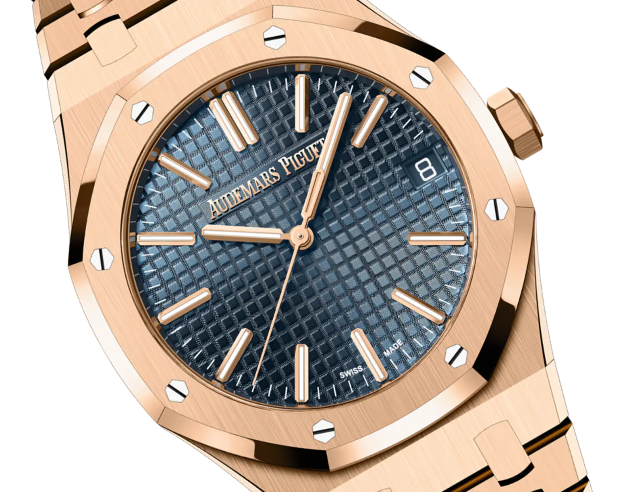 Audemars Piguet ROYAL OAK Pink Gold ??Night Blue Cloud 50?? Dial 41mm 15510OR.OO.1320OR.03 - Image 2