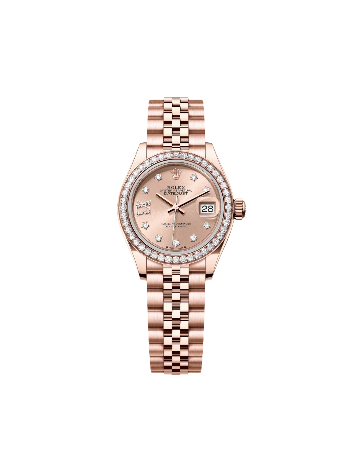 Rolex Lady-Datejust 28mm 279135RBR Rose Diamond Dial Jubilee Bracelet - Image 2