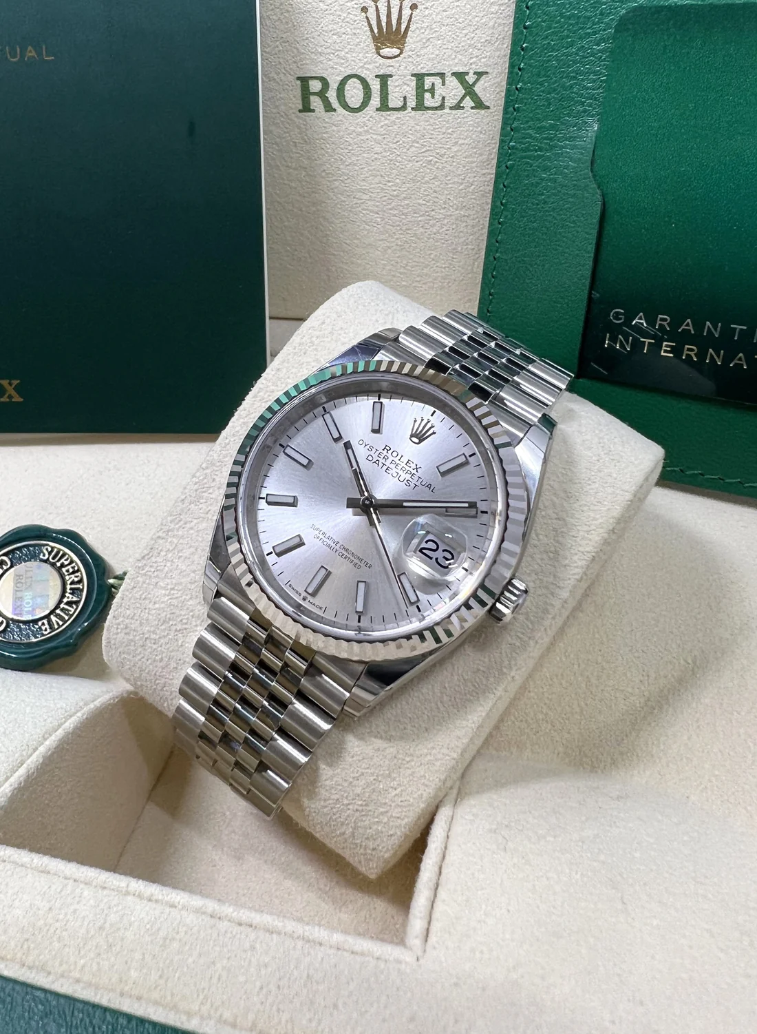 Rolex Datejust 36mm 126234 Silver Index Dial Oyster Stainless Steel - Image 10