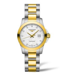 Longines Women's L3.376.3.87.7 Conquest Two-Tone Stainless Steel Watch