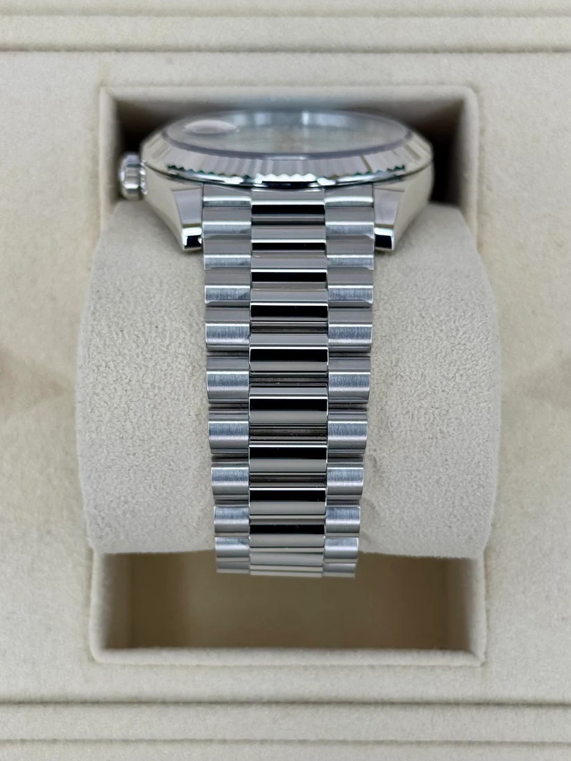 Rolex Day-Date "President" 40mm Platinum Ice Blue Roman Dial - 228236 - Image 5