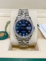 Rolex  Datejust 36mm 126284 Bright Blue Dial Jubilee Bracelet