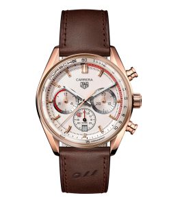 TAG Heuer Carrera Chronosprint X Porsche Special Edition 42mm Mens Watch Beige CBS2040.FC8318