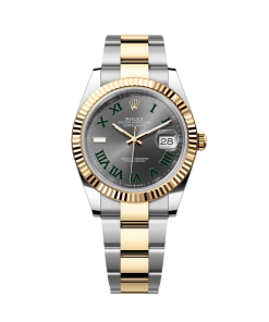 Rolex  Datejust 41mm 126333 Two-Tone Yellow Gold Fluted Bezel "Wimbledon" Dial Oyster