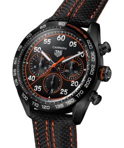 Alternative view of TAG Heuer Carrera Chronograph x Porsche Orange Racing Men's Watch CBN2A1M.FC6526