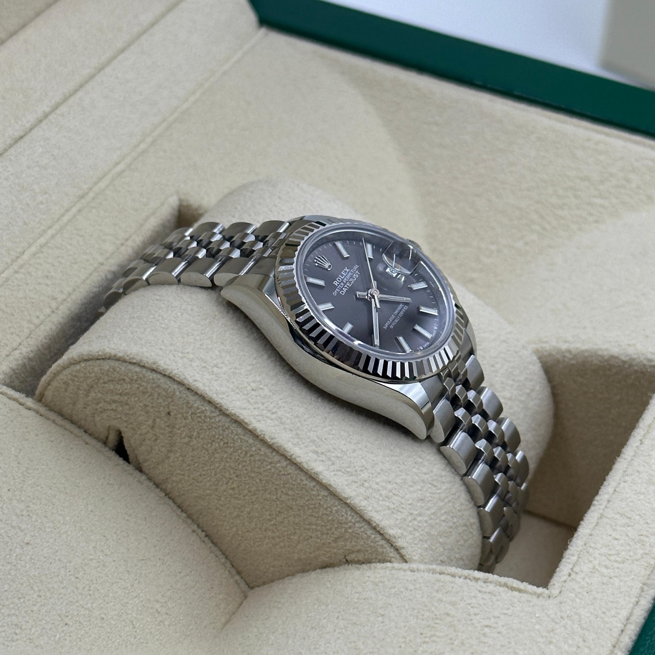 Rolex Lady-Datejust 28mm 279174 Dark Grey Dial Oyster Bracelet - Image 5