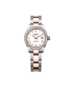 Rolex Lady-Datejust 28mm 279381RBR White Roman Dial Oyster Bracelet