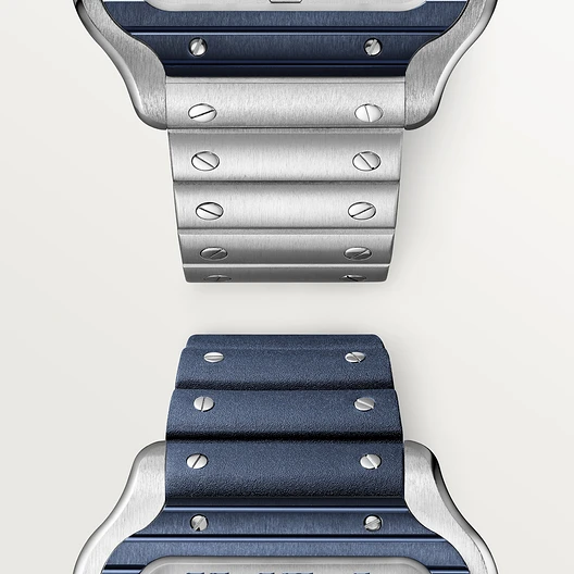 Cartier SANTOS Blue PVD Bezel 39.8mm - Image 3